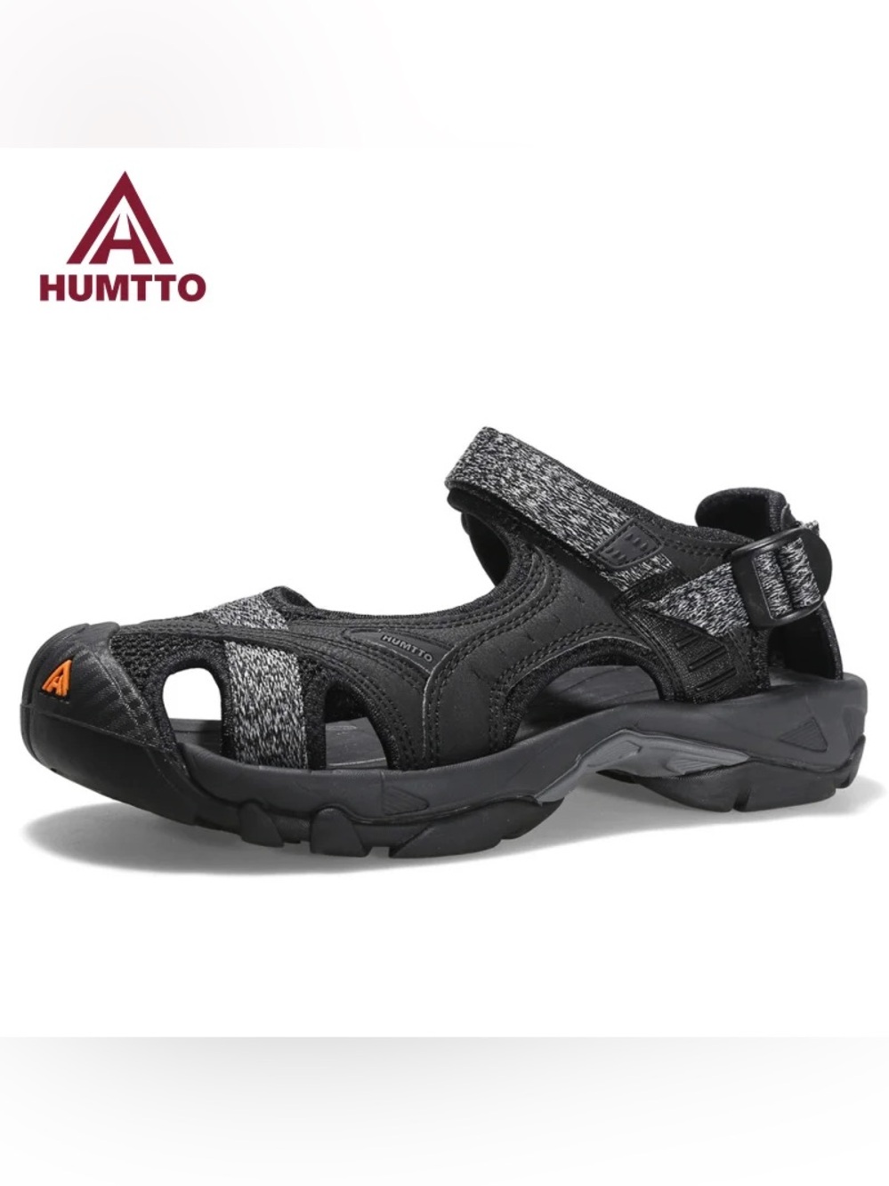 HUMTTO Outdoor Series Outdoor Sandal in Black/Color: Black grey 9601 $68